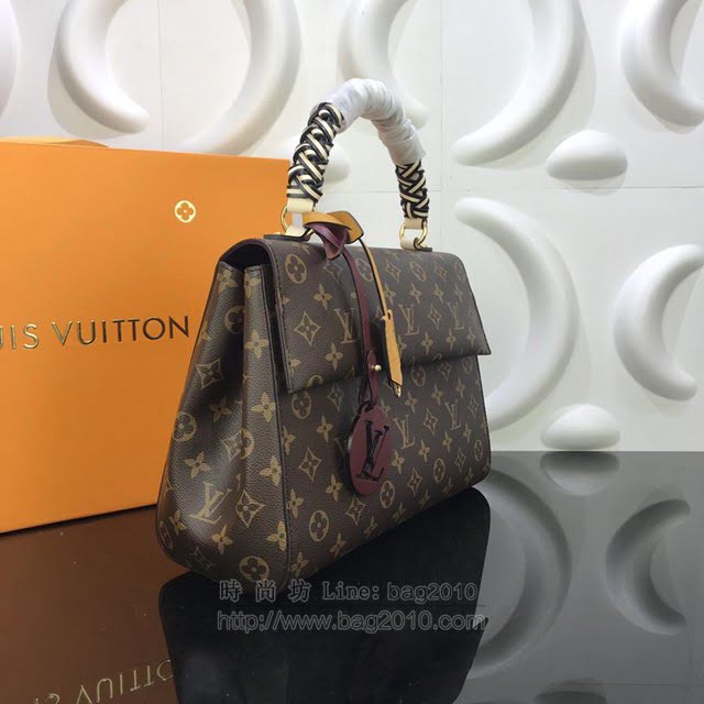 LV女包 M44669 路易威登Cluny 中號手袋 LV手提女包 LV手拎包 LV單肩斜挎包  ydh3009